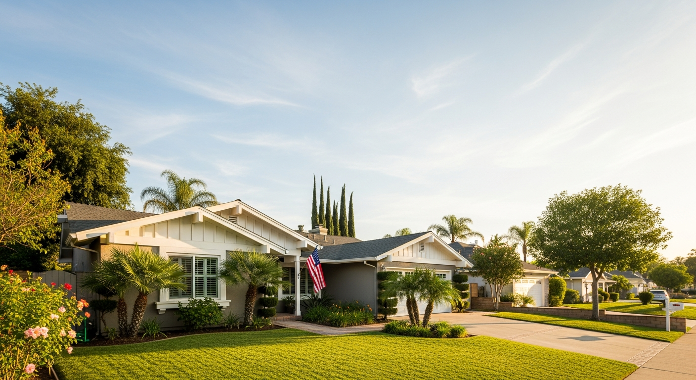 Suburban home in Burbank, California